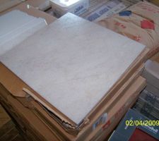 Carrelage des 2 chambres &agrave; coucher