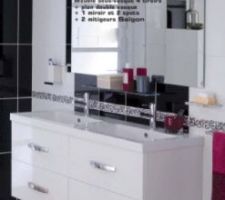 Meuble double vasque SDB enfants