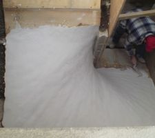 Pl&acirc;tre de support escalier