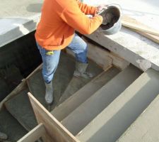 Ma&ccedil;onnage de l'escalier