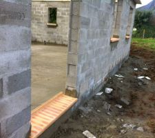 Seuils porte fenêtre et de 2 chambres