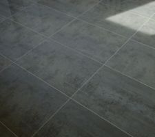 Choix d&eacute;finitif de notre carrelage au sol.