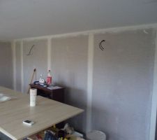 Fibre sur murs chambre 2