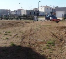 Le terrain pret &agrave; recevoir la maison : 
630 M2 expos&eacute; Sud.