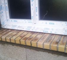 L'appuie de fen&ecirc;tre en gros plan