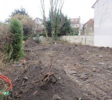 Début du terrassement