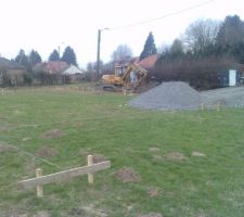 Reception de la machine pour le terrassement