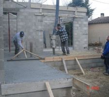 Coulage de la terrasse