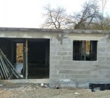 Dalle partie nuit au dessus du garage