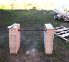 Préparation pour le tourniquet EDF pour le cable 2X50mm²