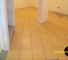 D&eacute;but du carrelage