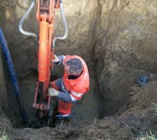 Il faut l'aide d ma pelle pour y sortir