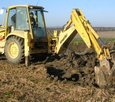 Premier coup de pelle.