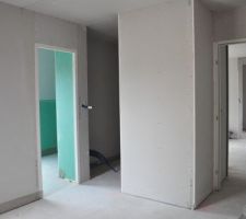 Cloison étage (dressing)