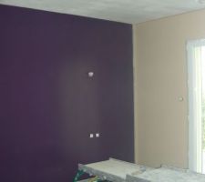 Notre chambre 
prune  / sable