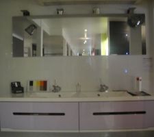 Le meuble pour notre salle de bain : mais en gris !