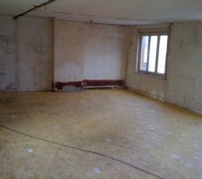 Plancher osb du 1er étage (2 chambres   palier)40M2