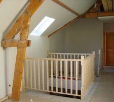 Pose rembarde et carrelage de la mezzanine