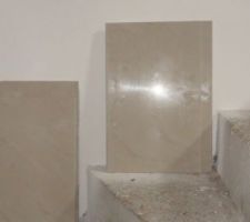 Carrelage de l'escalier