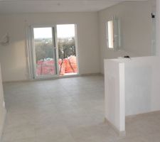 Carrelage début peinture