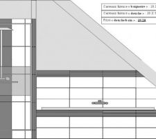Croquis douche/baignoire salle de bains