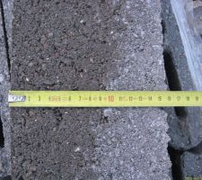 Les plannelles qui iront en bordure de dalle du RDC (16 cm)