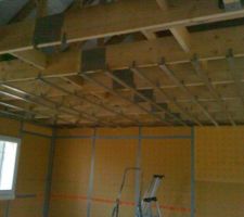 Réalisation du faux plafond à des cotes bien précises