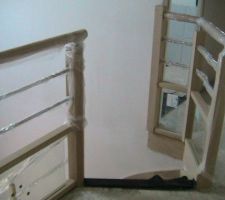 Notre escalier vu du palier