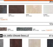 Salle d'eau - choix de la fa&iuml;ence