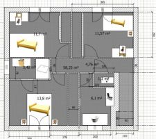 Plan projet de l'étage