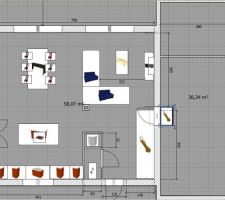 Plan projet du rez de chaussé