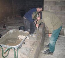 Mur de la buanderie du sous sol