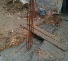 Fondation en plein coulage !!!