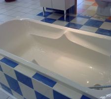 Autre vue de la future baignoire
