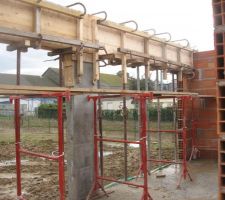 Coffrage de la terrasse