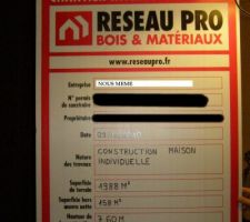 Permis de construire accepté le 09.12.2010 (le même jour que nos prêts)