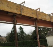 Linteau brique avec coffrage pour volant roulant