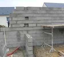 Ces trous seraient pour encastrer les agglos du mur porteur