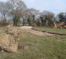 Debut des travaux, chemin d'acc&egrave;s