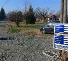 Affichage du panneau de permis de construire