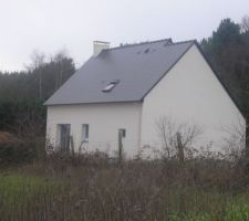 Vu arrière de la maison de l'entrée du lotissement