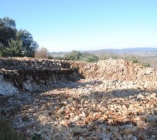 Terrassement avec utilisation du piqueur.