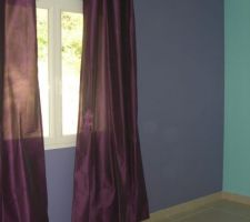 Chambre de K
bleu piscine
mauve
rideau calice casto