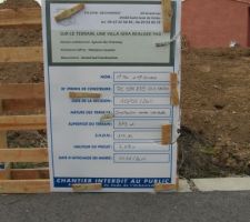 Plaque Chantier
