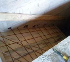 Coffrage de l'escalier de la cave