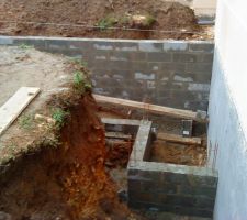 Mur de soutènement pour la terre du voisin