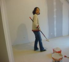 Peinture - Sous couche de la chambre