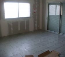 Carrelage des pi&egrave;ces de vie