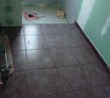 Carrelage SDB chambre
