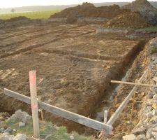 Fin terrassement fouilles